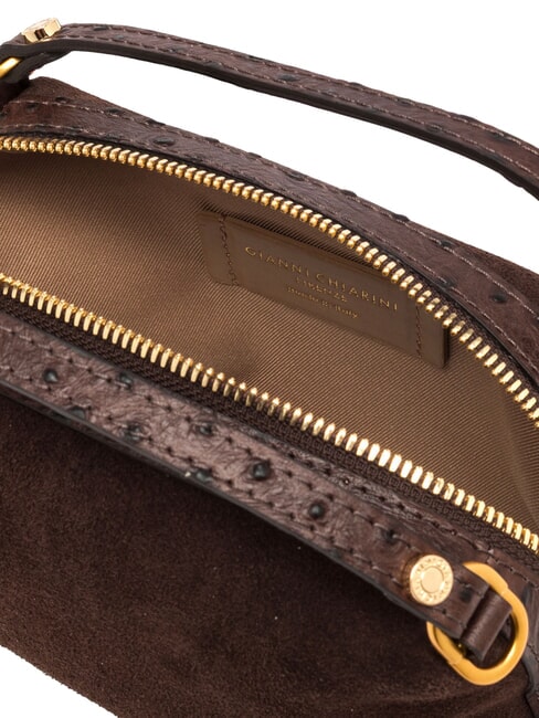 ALIFA Mini-Handtasche mit Schulterriemen Mokka - Damentaschen