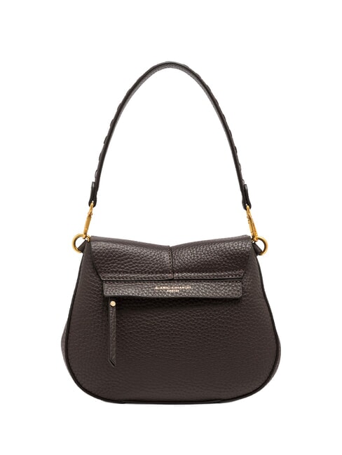 HELENA ROUND Schultertasche aus Leder mit Schulterriemen ausgedr&uuml;ckt - Damentaschen