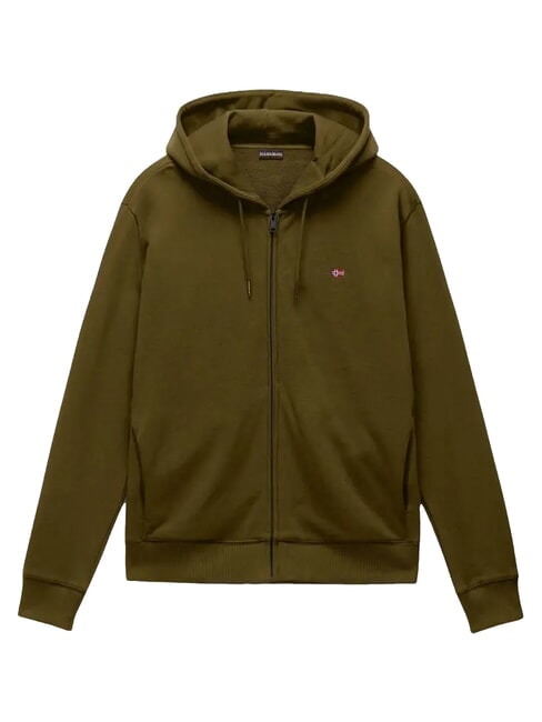 BALIS Sweatshirt mit durchgehendem Rei&szlig;verschluss Dunkelolivgr&uuml;n - Sweatshirts Herren