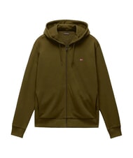 NAPAPIJRI BALIS Sweatshirt mit durchgehendem Rei&szlig;verschluss Dunkelolivgr&uuml;n - Sweatshirts Herren - 5