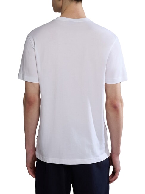 S-KASBA Kurzarm-T-Shirt aus reiner Baumwolle Helles Weiss - Herren-T-Shirts