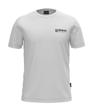 NAPAPIJRI S-KASBA Kurzarm-T-Shirt aus reiner Baumwolle Helles Weiss - Herren-T-Shirts - 9