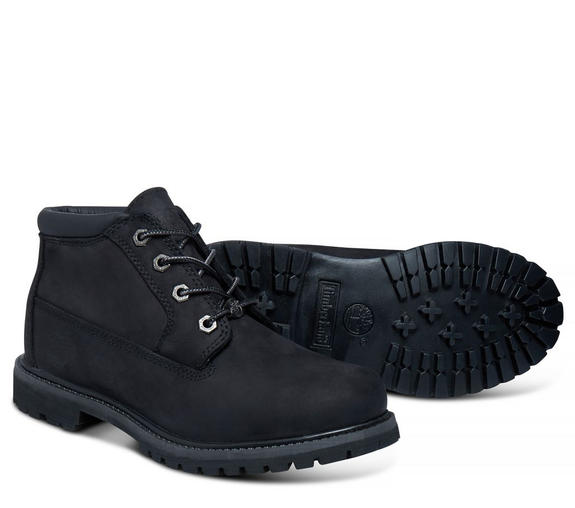 Scarponcini NELLIE CHUKKA, aus Nubukleder SCHWARZ - Damenschuhe