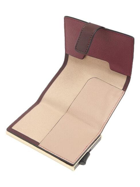 CIRCLE Leder-Kartenhalter bordeauxrot/rosa - Brieftaschen Herren