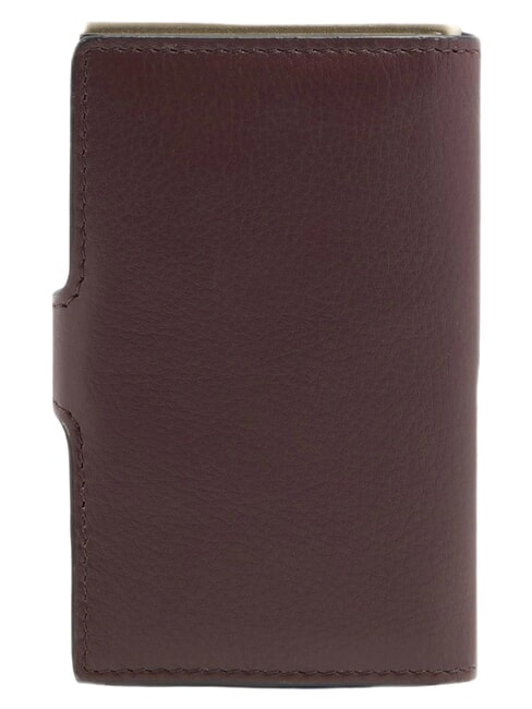 CIRCLE Leder-Kartenhalter bordeauxrot/rosa - Brieftaschen Herren