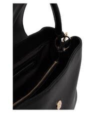 LOVE MOSCHINO OVAL FRIEZE Handtasche mit Schulterriemen Schwarz - Damentaschen - 4