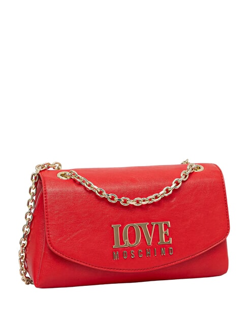 GILDED Schultertasche mit Kette ROT - Damentaschen
