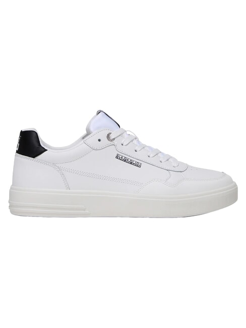 S5BARK12 Ledersneakers wei&szlig;/schwarz - Herrenschuhe