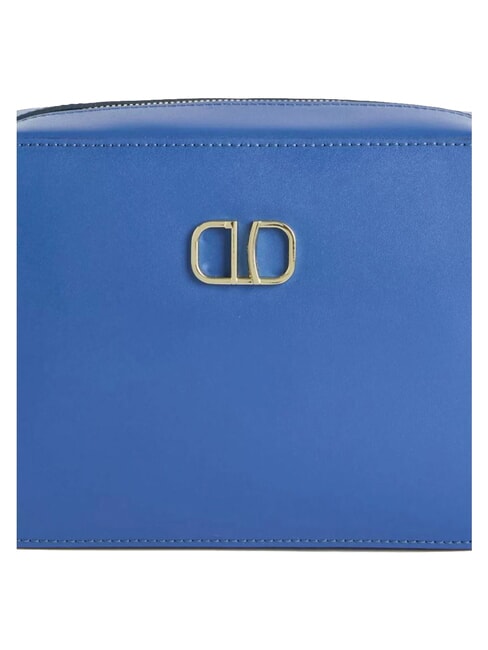 GEO SUMMER FEELING Mini-Schultertasche aus Leder Astralblau - Damentaschen