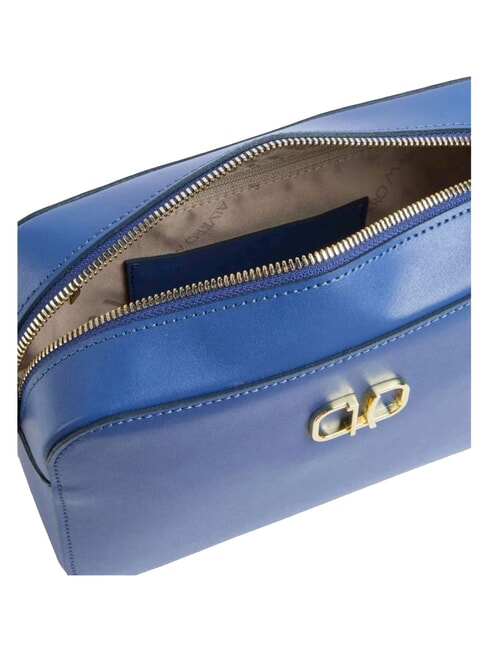 GEO SUMMER FEELING Mini-Schultertasche aus Leder Astralblau - Damentaschen
