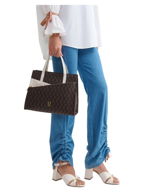 HIGH MONOGRAM GEO Handtasche mit Schulterriemen Schokolade - Damentaschen