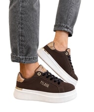 ALVIERO MARTINI PRIMA CLASSE GEO Sneaker mit Logo Dunkelbraun/Geobeige - Damenschuhe - 6