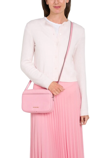 JET SET Schultertasche aus Leder Nelke - Damentaschen