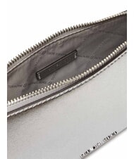MICHAEL KORS EMPIRE Schultertasche, Leder Silber - Damentaschen - 4