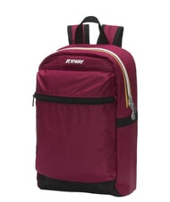 KWAY MID LAON Wasserabweisender Nylon-Rucksack rot dunkel - Rucks&auml;cke f&uuml;r Schule &amp; Freizeit - 3