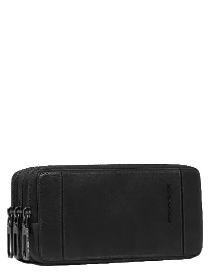 CRONUS Clutch mit Kartenhalter und Handgelenktasche Schwarz - Damentaschen
