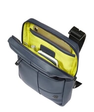 PIQUADRO WOLLEM Gummierter Stoffbeutel Blau - Umh&auml;ngetaschen Herren - 3