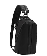 PIQUADRO VICTOR Leder-Ein-Schulter-Rucksack Schwarz - PC-Rucks&auml;cke - 2