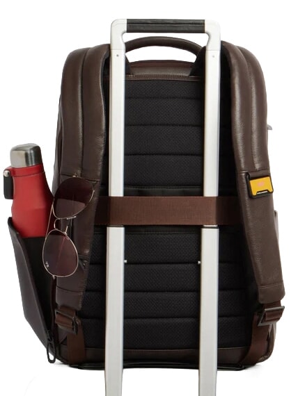 RUSSEL Lederrucksack f&uuml;r 15,6"-Laptop MORO - PC-Rucks&auml;cke