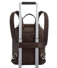 PIQUADRO CIRCLE Lederrucksack dunkelwalnussfarbenes Wildleder - Damentaschen - 3