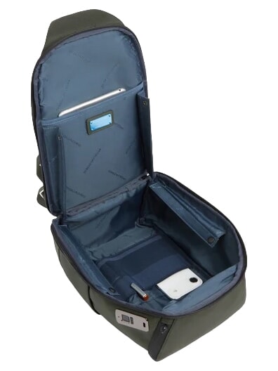 W145 Ein-Schulter-Rucksack mit 11-Zoll-iPad-Halterung GR&Uuml;N - Rucks&auml;cke f&uuml;r Schule &amp; Freizeit