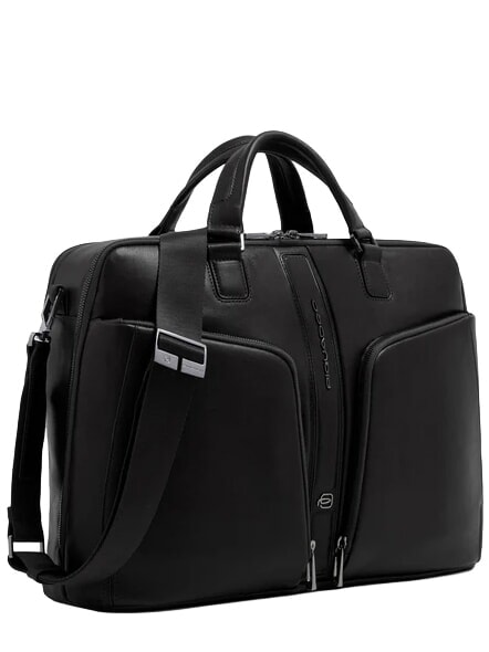 W143 15,6"-Laptoptasche aus Leder Schwarz - Arbeitstaschen