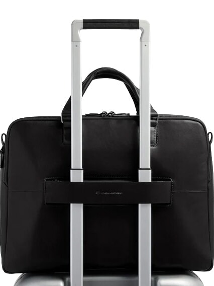 W143 15,6"-Laptoptasche aus Leder Schwarz - Arbeitstaschen