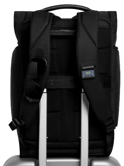 W145 Rolltop-Rucksack f&uuml;r 15,6-Zoll-Laptop Schwarz - Rucks&auml;cke f&uuml;r Schule &amp; Freizeit