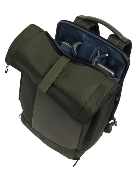W145 Rolltop-Rucksack f&uuml;r 15,6-Zoll-Laptop GR&Uuml;N - Rucks&auml;cke f&uuml;r Schule &amp; Freizeit