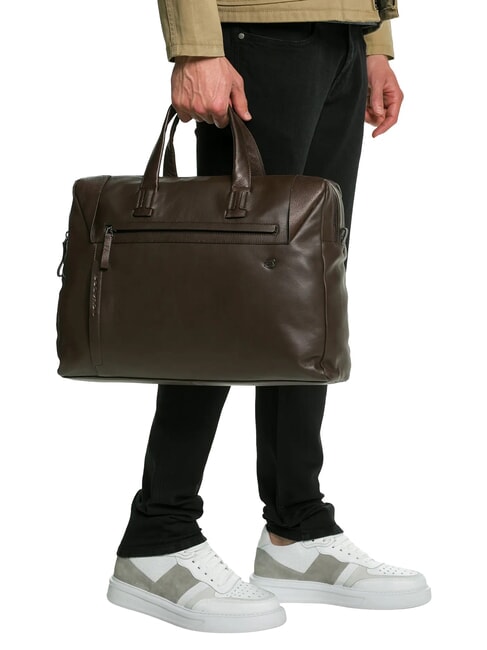 PAN  15,6-Zoll-Laptop-Aktentasche aus Leder MORO - Arbeitstaschen
