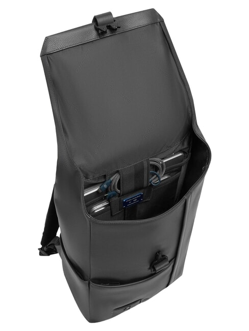 RUSSEL 14-Zoll-Laptop-Rucksack mit Klappe Schwarz - Rucks&auml;cke f&uuml;r Schule &amp; Freizeit