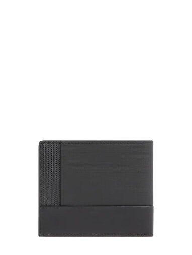 W145 Geldb&ouml;rse mit 5 F&auml;chern Schwarz - Brieftaschen Herren