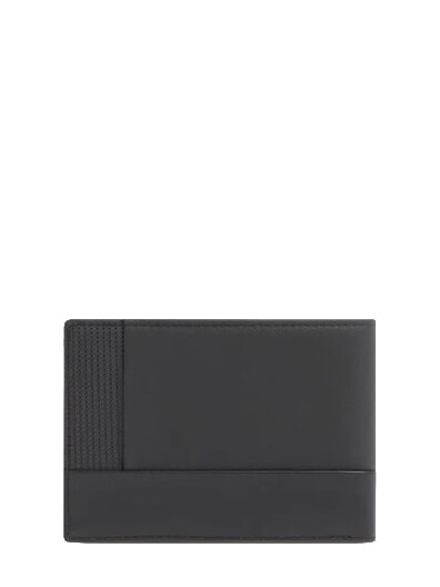 W145 Geldb&ouml;rse mit 7 F&auml;chern Schwarz - Brieftaschen Herren