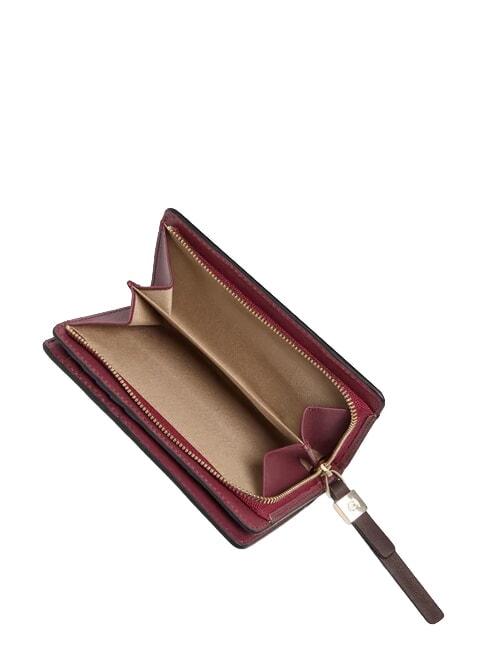 CIRCLE Mittelgro&szlig;e Brieftasche aus Leder bordeauxrot/rosa - Brieftaschen Damen