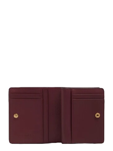 CIRCLE Kompakte Lederbrieftasche bordeauxrot/rosa - Brieftaschen Damen