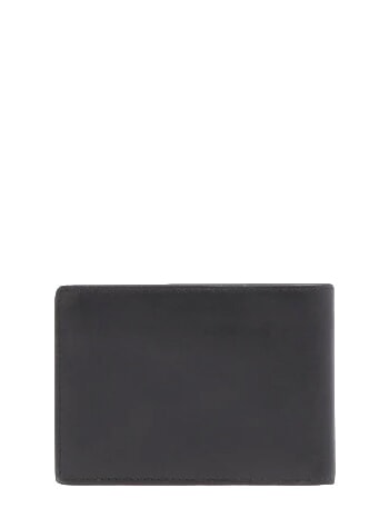 W143 Ledergeldb&ouml;rse mit 7 F&auml;chern Schwarz - Brieftaschen Herren