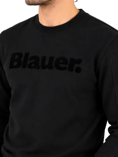 CROSBY Sweatshirt mit Rundhalsausschnitt und Logo Schwarz - Herrenpullover