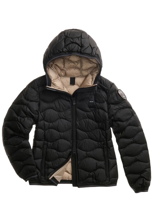CAMELIA Kurze, wattierte Jacke schwarz-beige Innenausstattung 301 - Daunenjacken f&uuml;r Damen