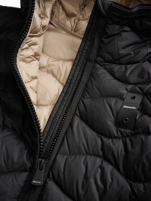 CAMELIA Kurze, wattierte Jacke schwarz-beige Innenausstattung 301 - Daunenjacken f&uuml;r Damen