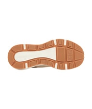 ARMANI EXCHANGE NIKY Turnschuhe gebrochenes Wei&szlig; + blasses Gold - Damenschuhe - 6