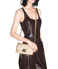 ARMANI EXCHANGE AMY Mini-Schultertasche hellgoldener Satin - Damentaschen - 2
