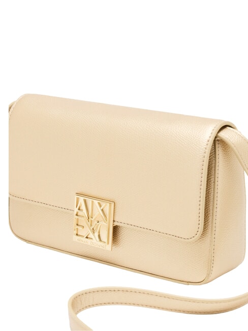 AMY Mini-Schultertasche hellgoldener Satin - Damentaschen