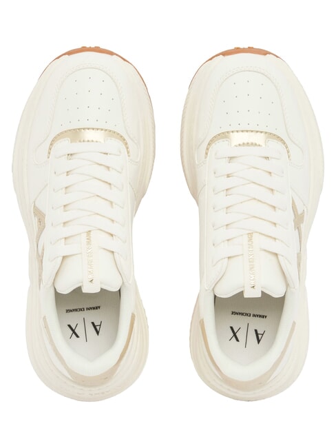 NIKY Turnschuhe gebrochenes Wei&szlig; + blasses Gold - Damenschuhe