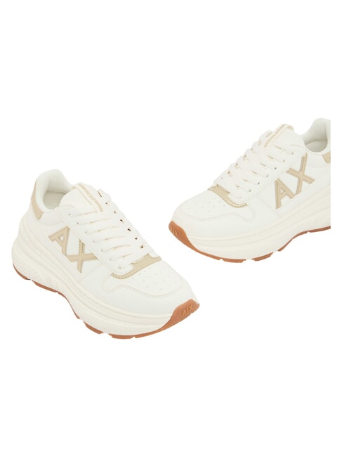 NIKY Turnschuhe gebrochenes Wei&szlig; + blasses Gold - Damenschuhe