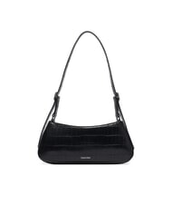 CALVIN KLEIN CK CROC Umh&auml;ngetasche auf Schwarz - Damentaschen - 3