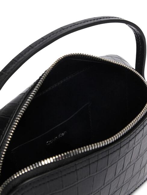 CK CROC Mini-Handtasche mit Schulterriemen auf Schwarz - Damentaschen