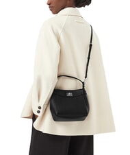 CALVIN KLEIN MIX MEDIA Mini-Handtasche mit Schulterriemen auf Schwarz - Damentaschen - 2