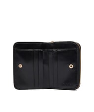 CALVIN KLEIN CK CROC Kleines Lederportemonnaie auf Schwarz - Brieftaschen Damen - 2
