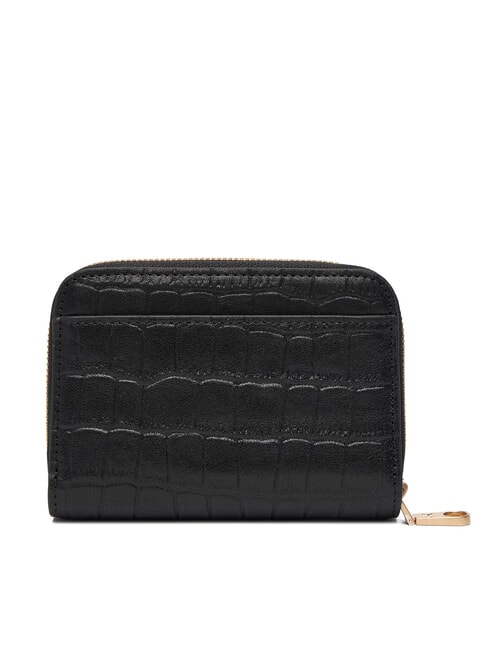 CK CROC Kleines Lederportemonnaie auf Schwarz - Brieftaschen Damen