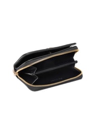 CALVIN KLEIN CK CROC Kleines Lederportemonnaie auf Schwarz - Brieftaschen Damen - 4